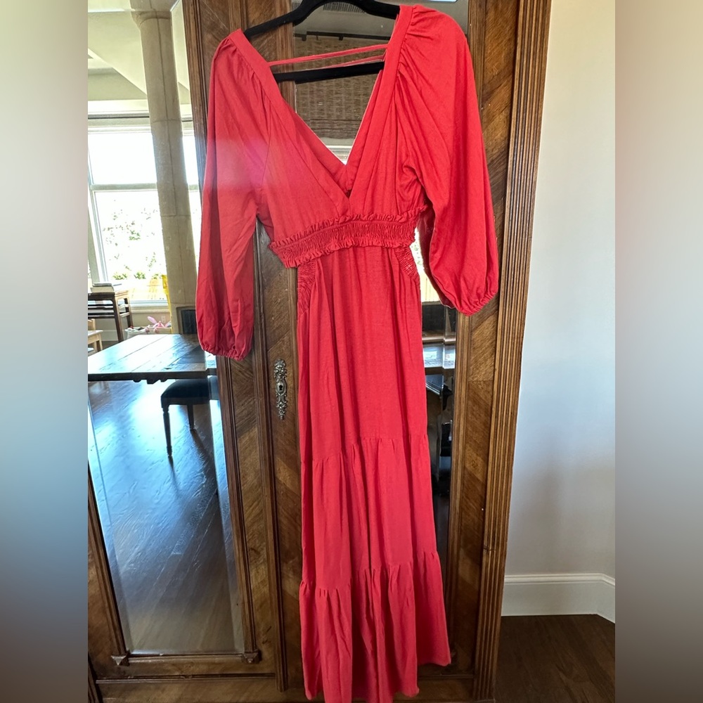Farm Rio Puff Sleeve Maxi